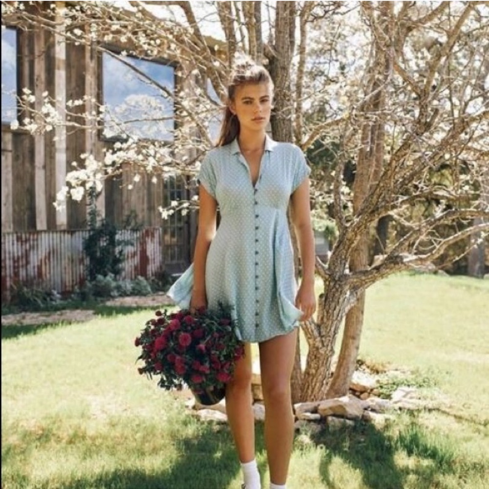 Kimchee polka dot dress